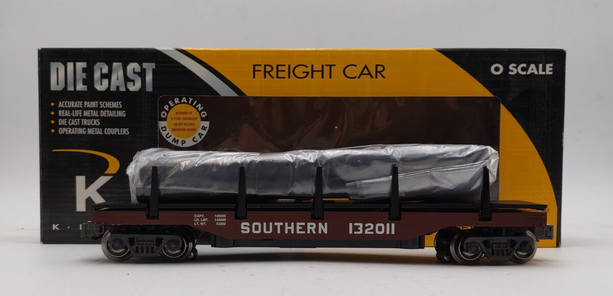 K-Line K713-2011 Southern Operating Log Dump Car #132011 w/Logs EX/Box