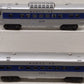 Lionel O Gauge Blue Striped Passengers Cars 2414, 2412 [2] VG