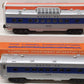 Lionel O Gauge Blue Striped Passengers Cars 2414, 2412 [2] VG