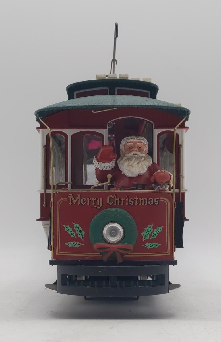 Bachmann G Gauge Dillard's Christmas Trimmings North Pole Trolley VG