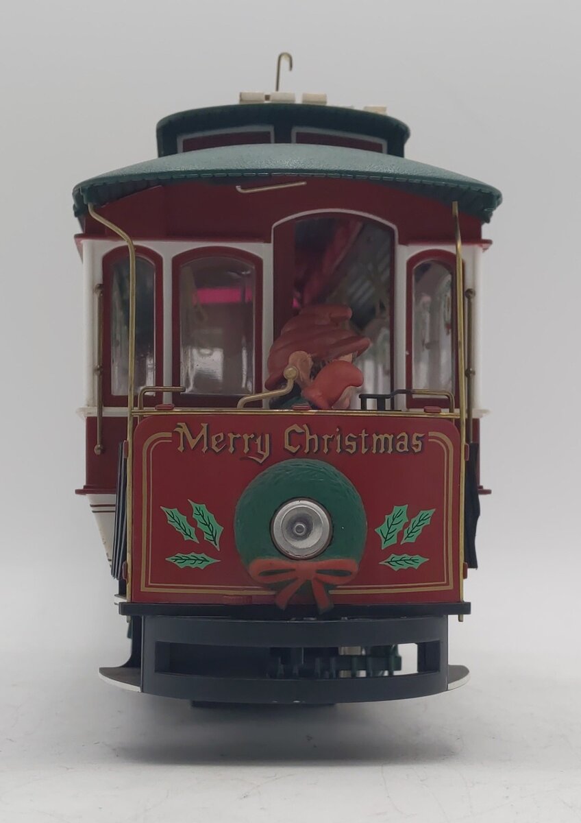 Bachmann G Gauge Dillard's Christmas Trimmings North Pole Trolley VG
