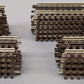 Atlas 6051 O Nickel Silver 4-1/2" Straight Track with Brown Ties (22) VG