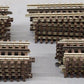 Atlas 6051 O Nickel Silver 4-1/2" Straight Track with Brown Ties (22) VG