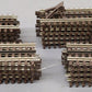 Atlas 6051 O Nickel Silver 4-1/2" Straight Track with Brown Ties (21) VG
