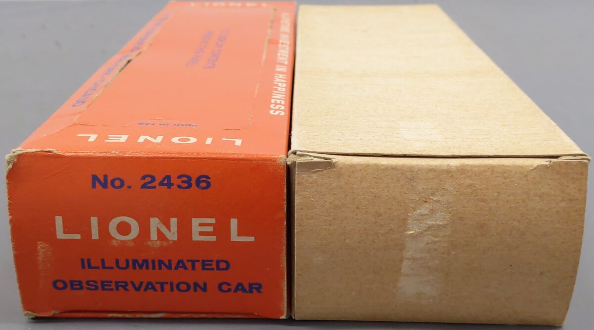 Lionel O Gauge Lionel Lines Illuminated Passenger Cars 2432, 2436 [2] EX
