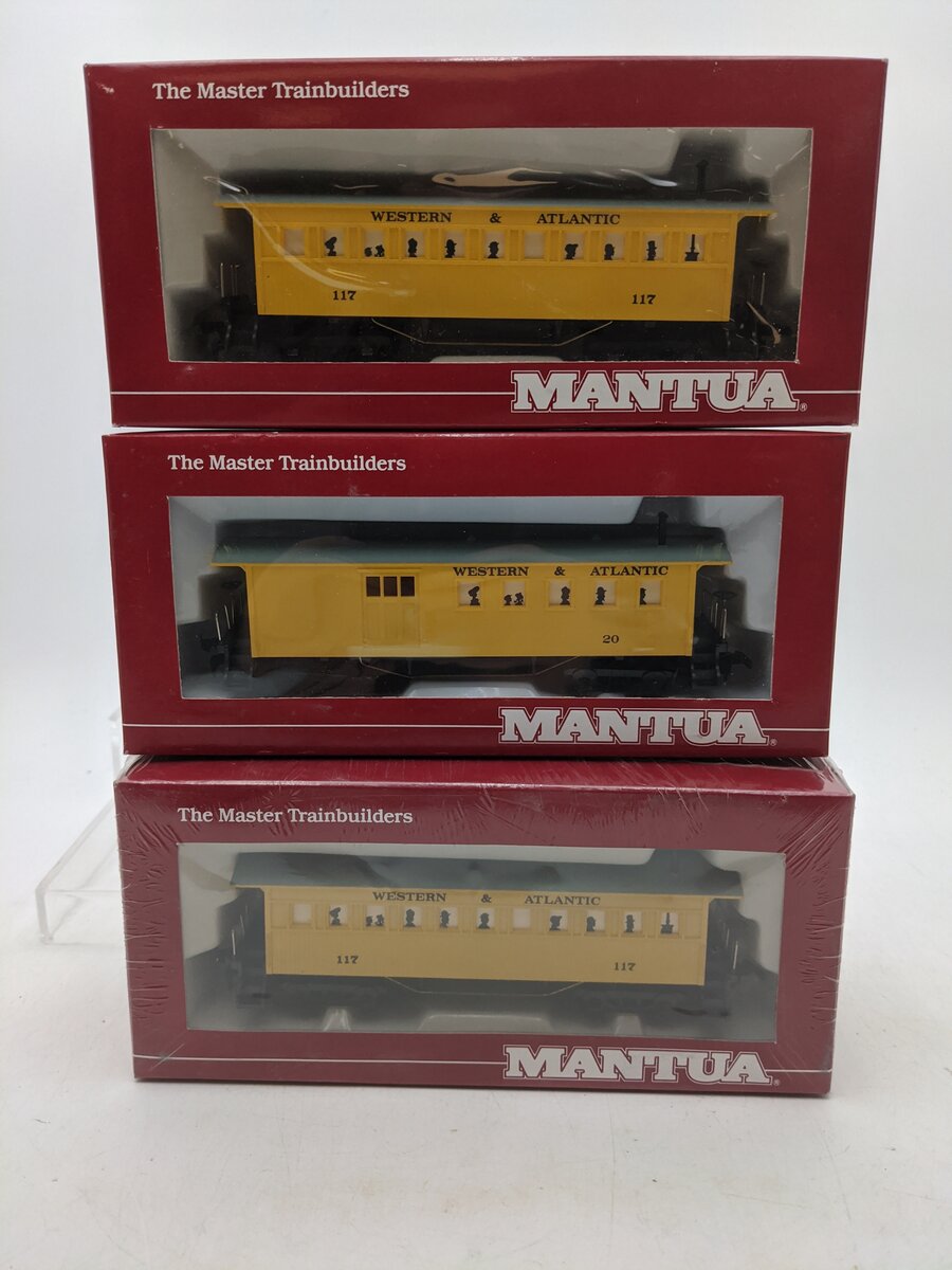 Mantua 717-544 & 718-544 HO Scale 1860 Coach & Combine (2) NIB