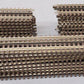 Atlas 6050 O Gauge Nickel Silver 10" Straight Track W/Brown Ties (27) VG