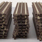 Atlas 6050 O Gauge Nickel Silver 10" Straight Track W/Brown Ties (27) VG