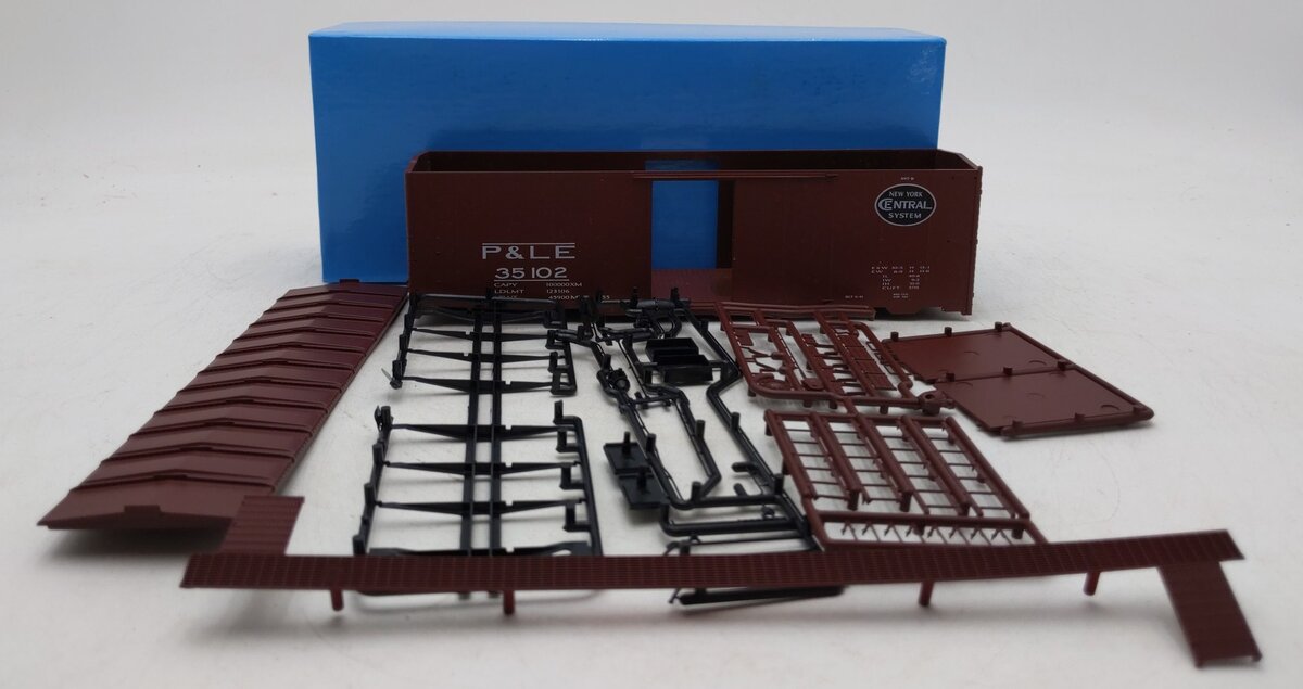 Pacific Rail B-433.2 S NYC Pittsburgh & Lake Erie 1937 AAR 40' Boxcar Kit #35102 NIB