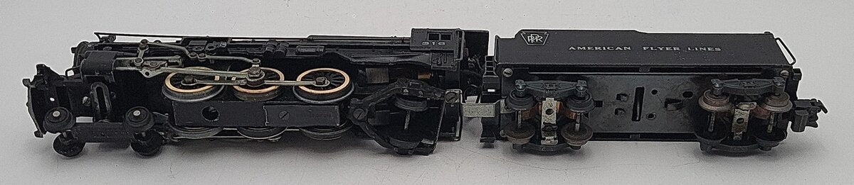 American Flyer 316 Vintage S AFL/PRR 4-6-2 K5 Steam Engine & Tender VG