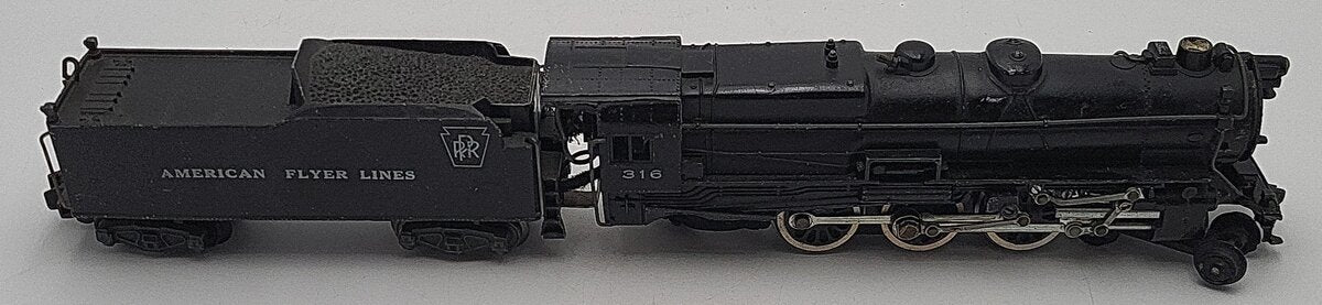American Flyer 316 Vintage S AFL/PRR 4-6-2 K5 Steam Engine & Tender VG