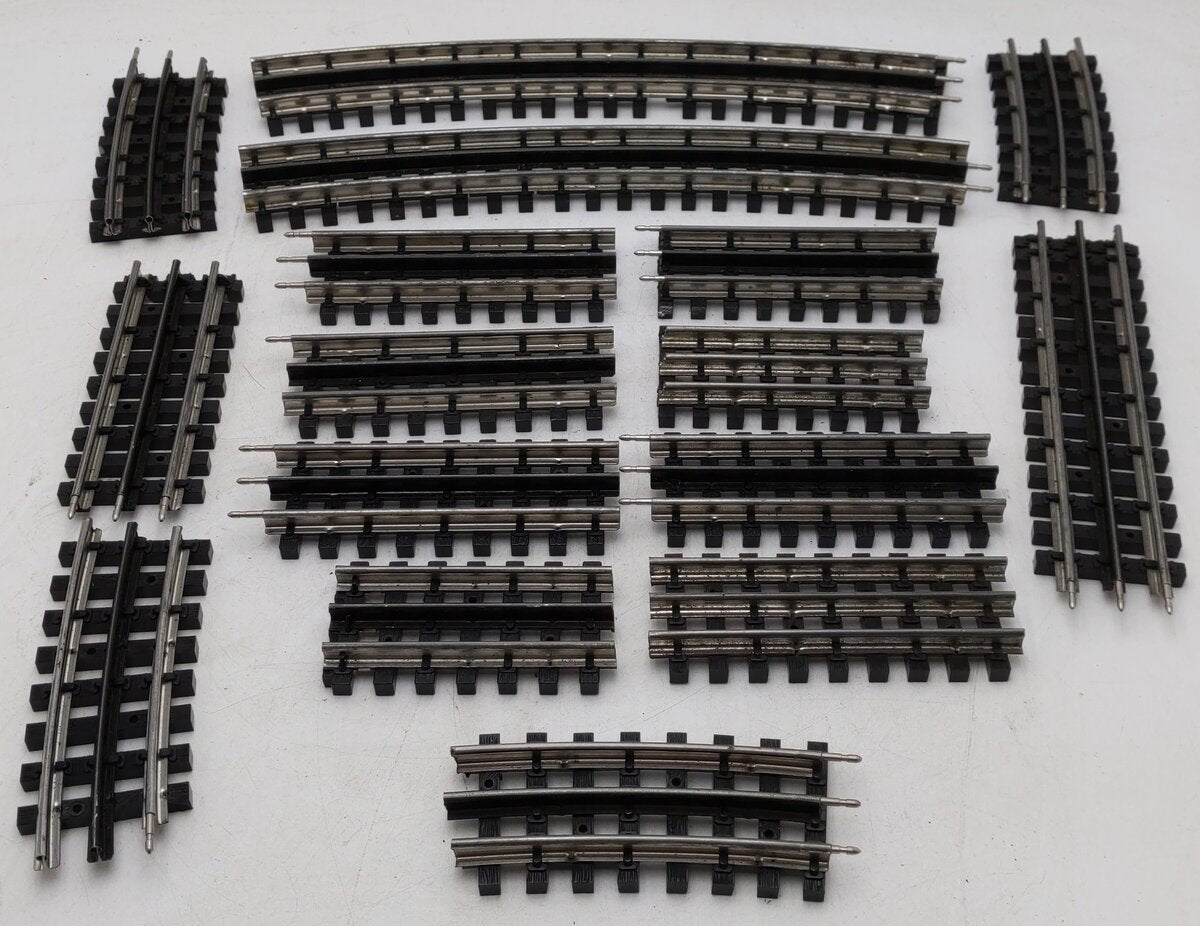 K-Line O Gauge Assorted Curved and Straight Shadow Rail Track Sections [16] VG