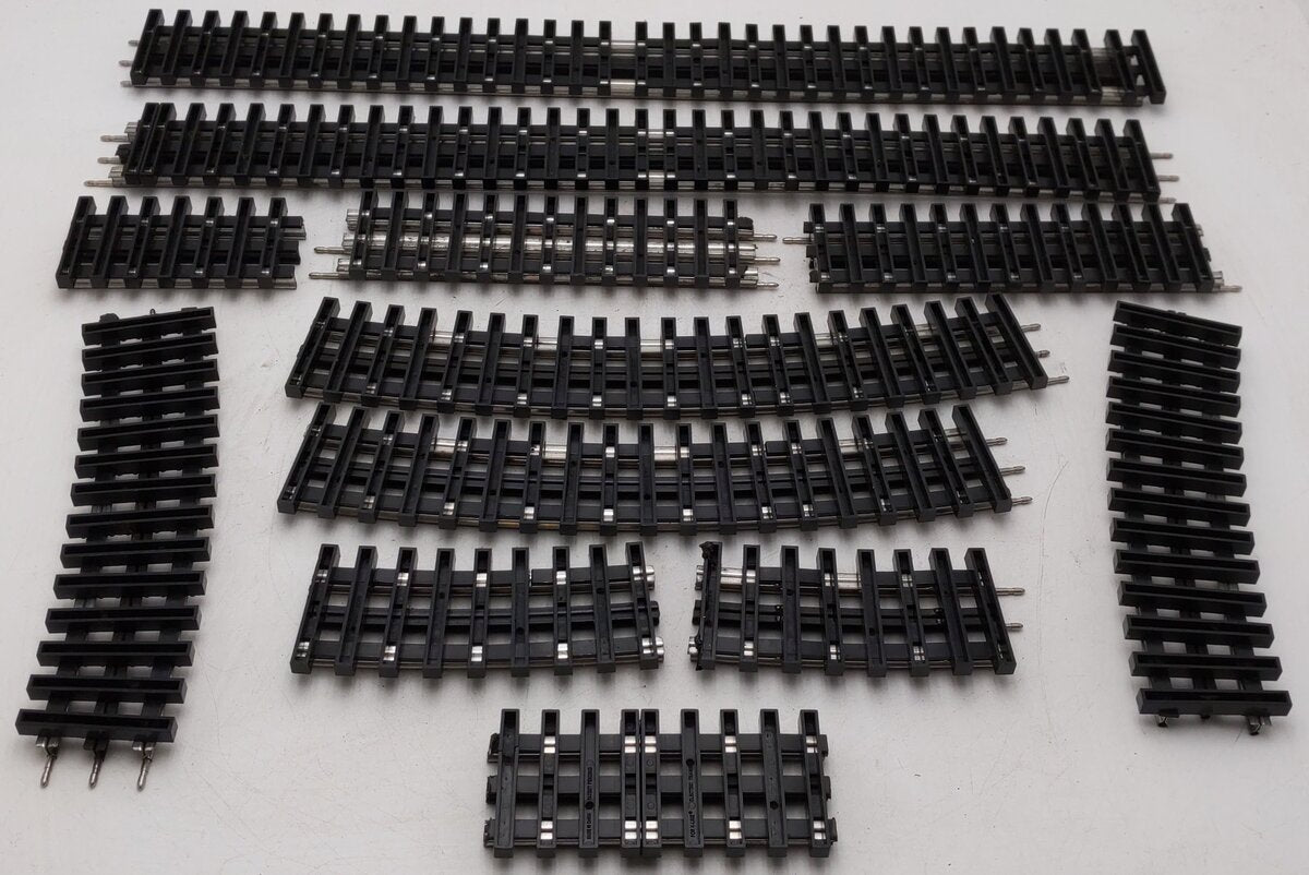 K-Line O Gauge Assorted Curved and Straight Shadow Rail Track Sections [12] VG