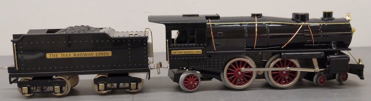 MTH 10-1123-0 Standard Gauge Tinplate Ives Steam Locomotive & Tender EX