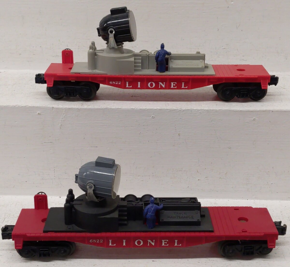 Lionel O Gauge Night Crew Searchlight Cars 6822 [2] VG