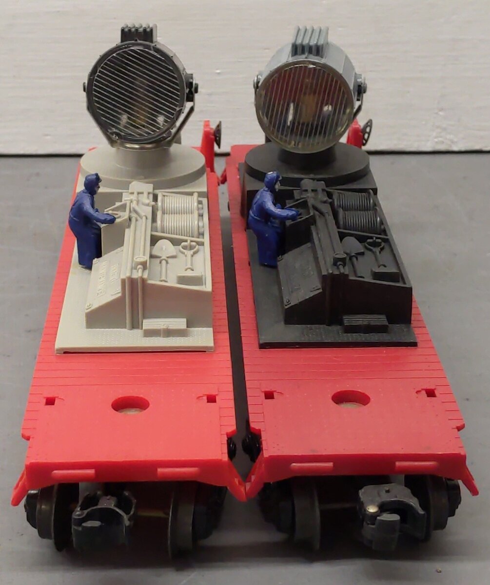 Lionel O Gauge Night Crew Searchlight Cars 6822 [2] VG