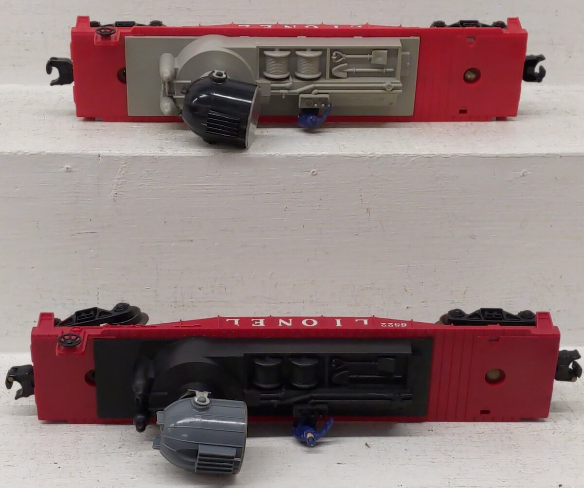 Lionel O Gauge Night Crew Searchlight Cars 6822 [2] VG