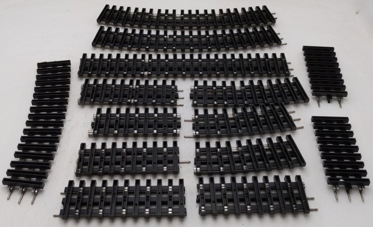 K-Line O Gauge Assorted Curved and Straight Shadow Rail Track Sections [12] VG