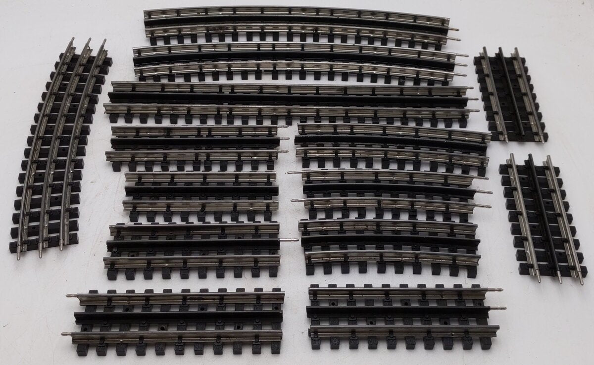 K-Line O Gauge Assorted Curved and Straight Shadow Rail Track Sections [12] VG