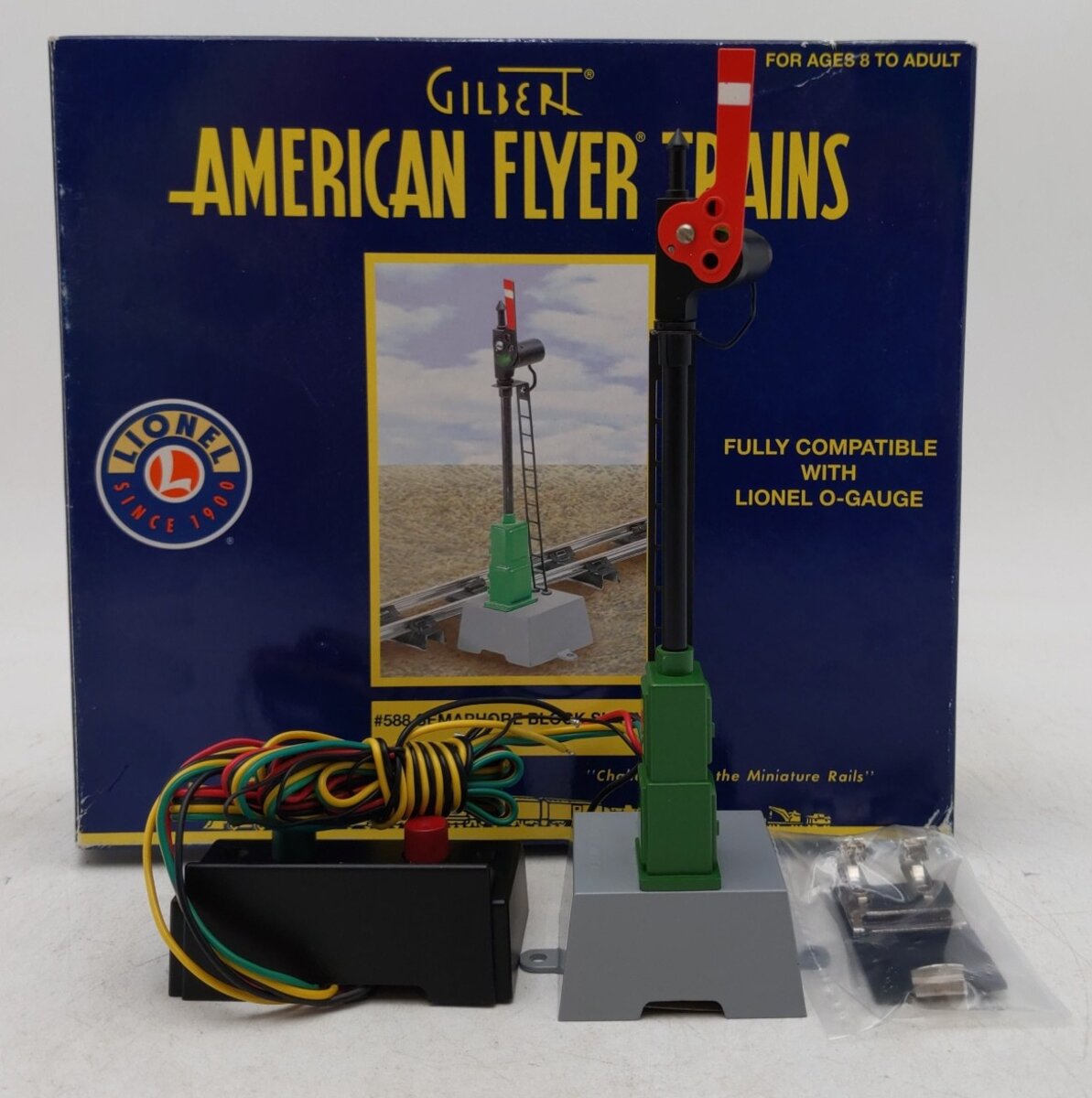 American Flyer 6-49835 S Scale Semaphore Block Signal #588 NIB