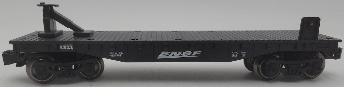 Menards O Gauge BNSF Flatcar #3311 EX