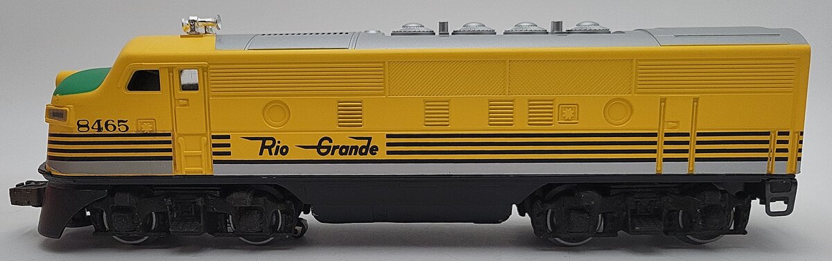 Lionel 6-8465 O Gauge Rio Grande F3A Dummy Diesel Locomotive EX/Box