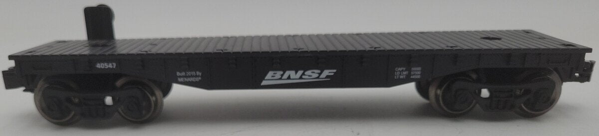 Menards O Gauge BNSF Flatcar #40547 EX
