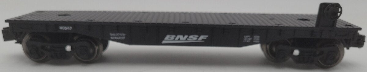 Menards O Gauge BNSF Flatcar #40547 EX