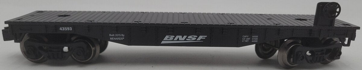 Menards 279-0872 O Union Pacific Flat Car #43593 EX