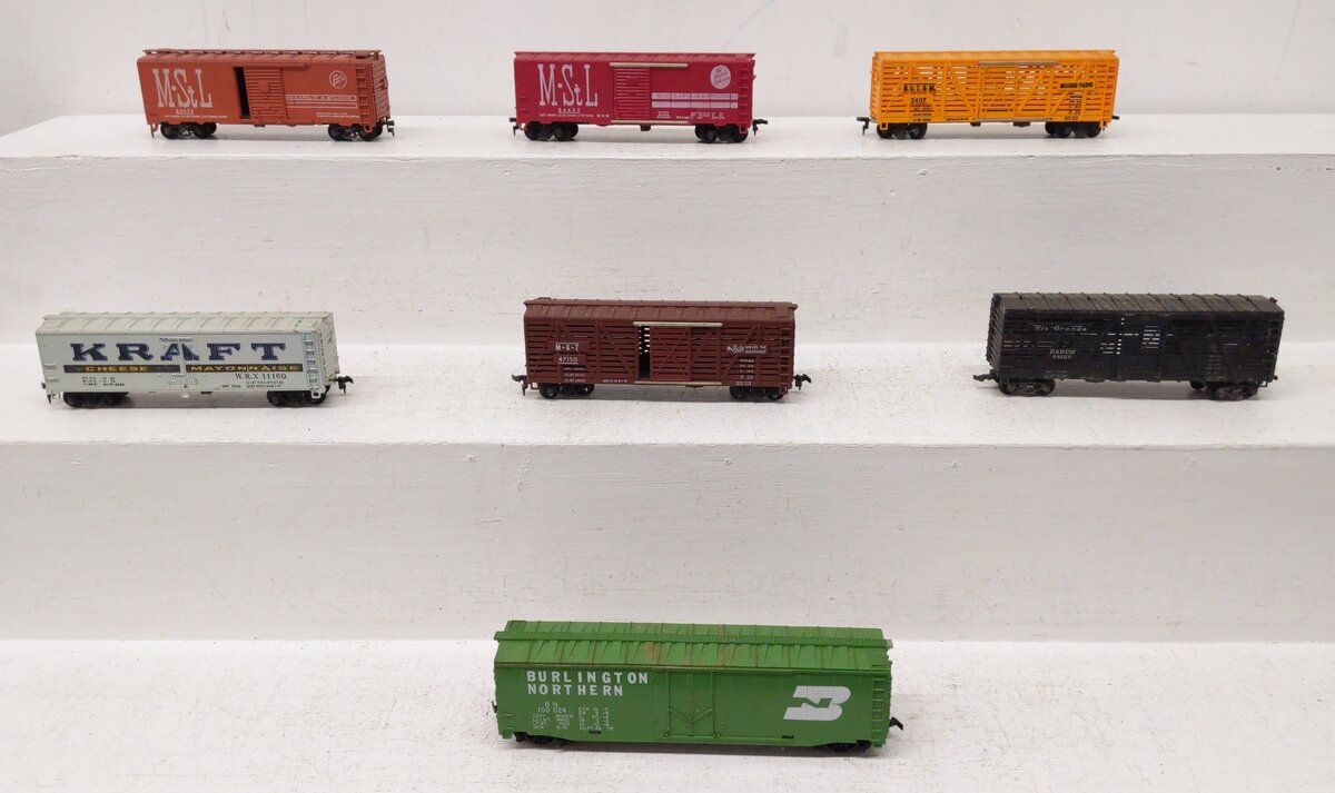 HO Scale Assorted Freight Cars #11160/100024/64127/47150/52673/54657/54117 [7]