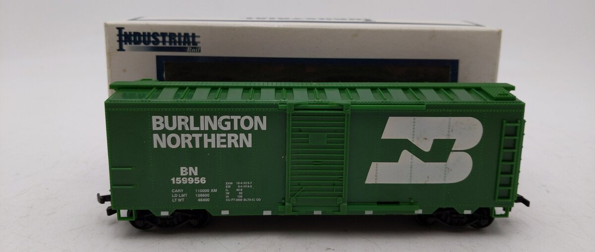 Industrial Rail  HO  Gauge Burlington Northern Boxcar 159956 LN/Box