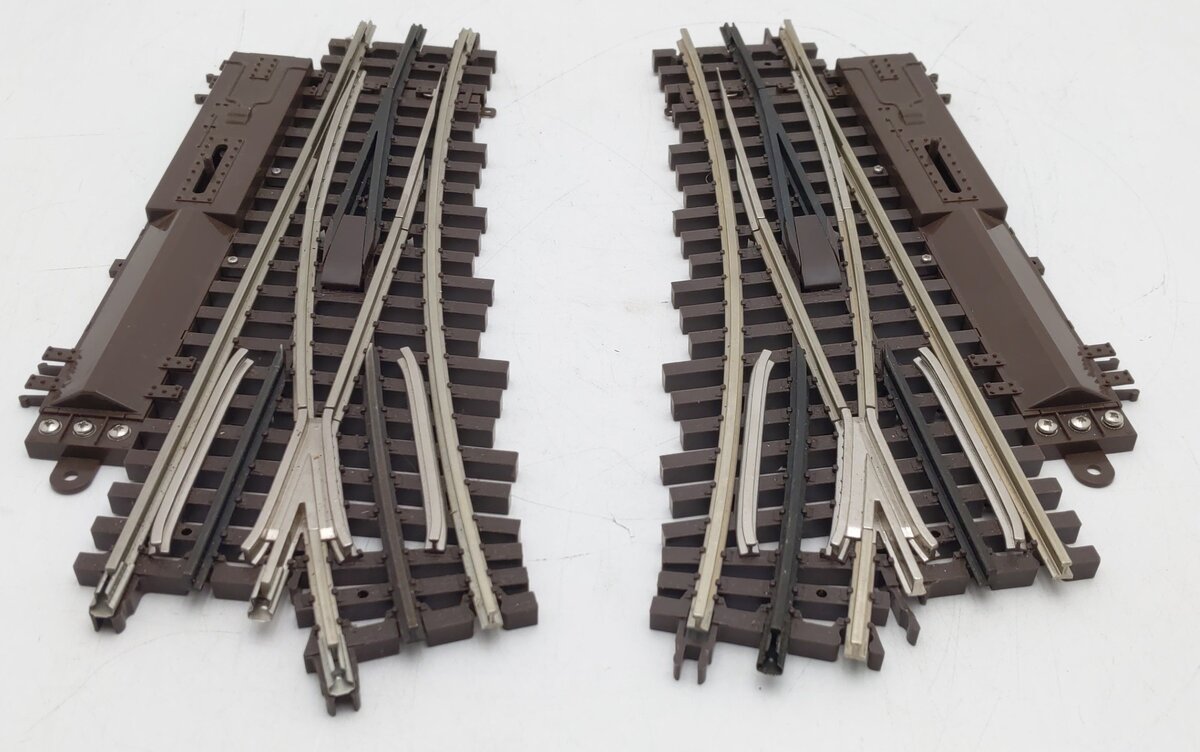 Atlas 6070/6071 O54 Nickel Silver Left & Right Hand Remote Switch Turnout Pair VG