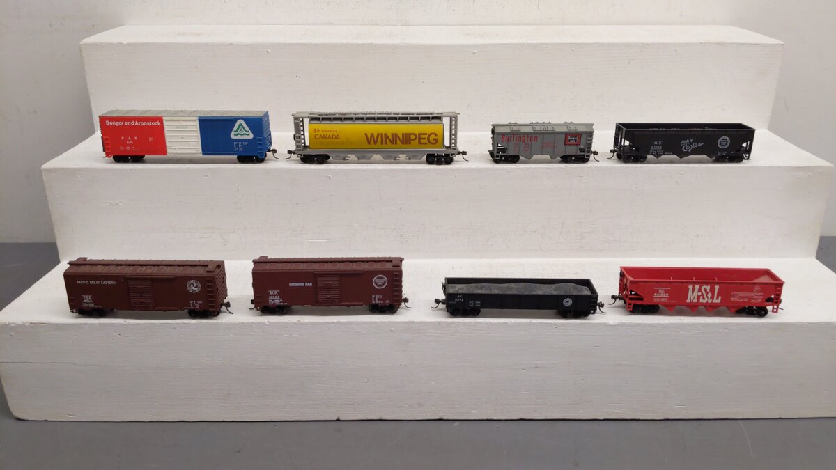 Athearn & Others HO Assorted Freight Cars 4013, 18209, 541085, 85124, 62003 [8] VG