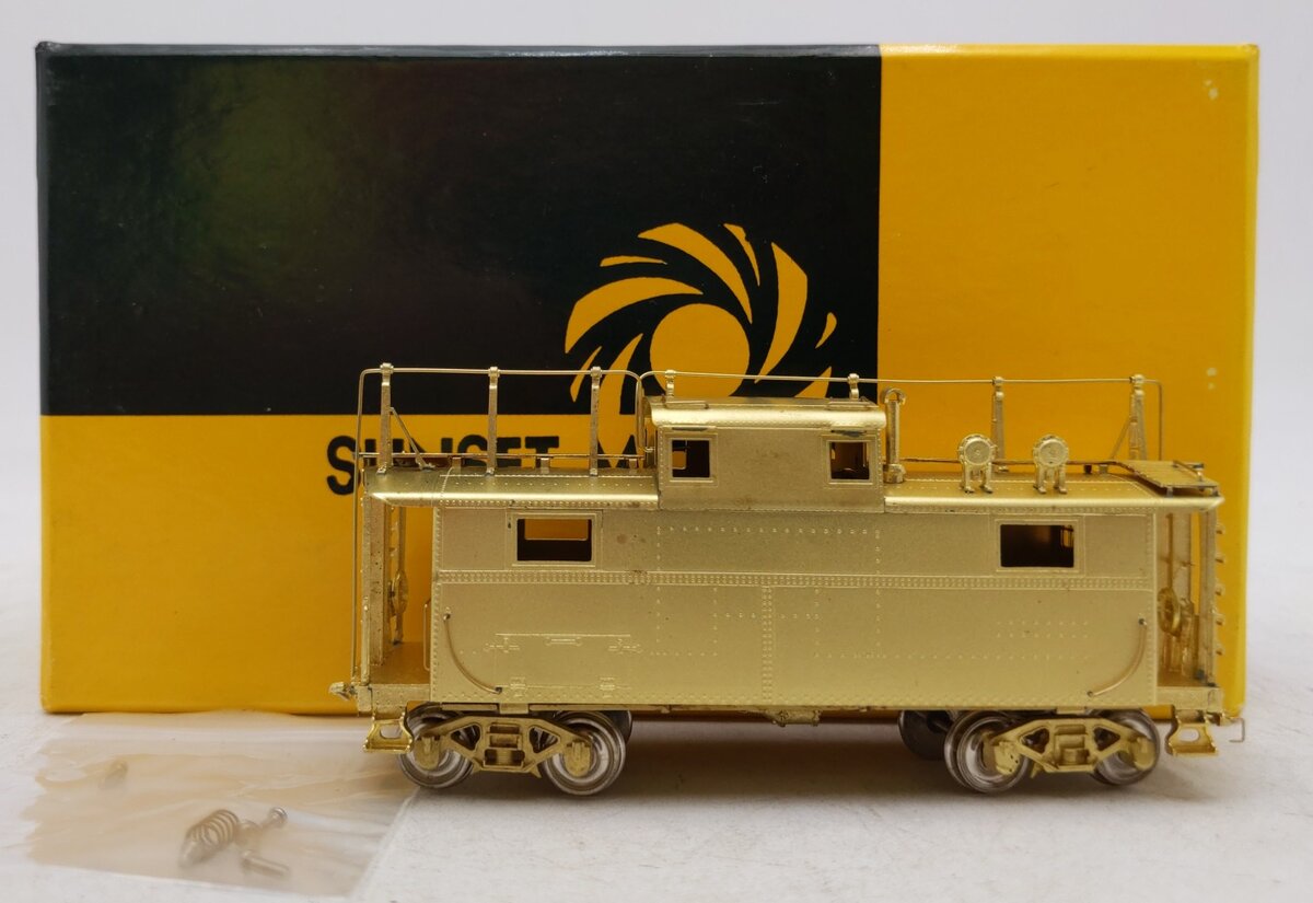 Sunset Models N5A HO Brass Pennsylvania Railroad Steel Cabin Car (w/ Antenna) EX/Box