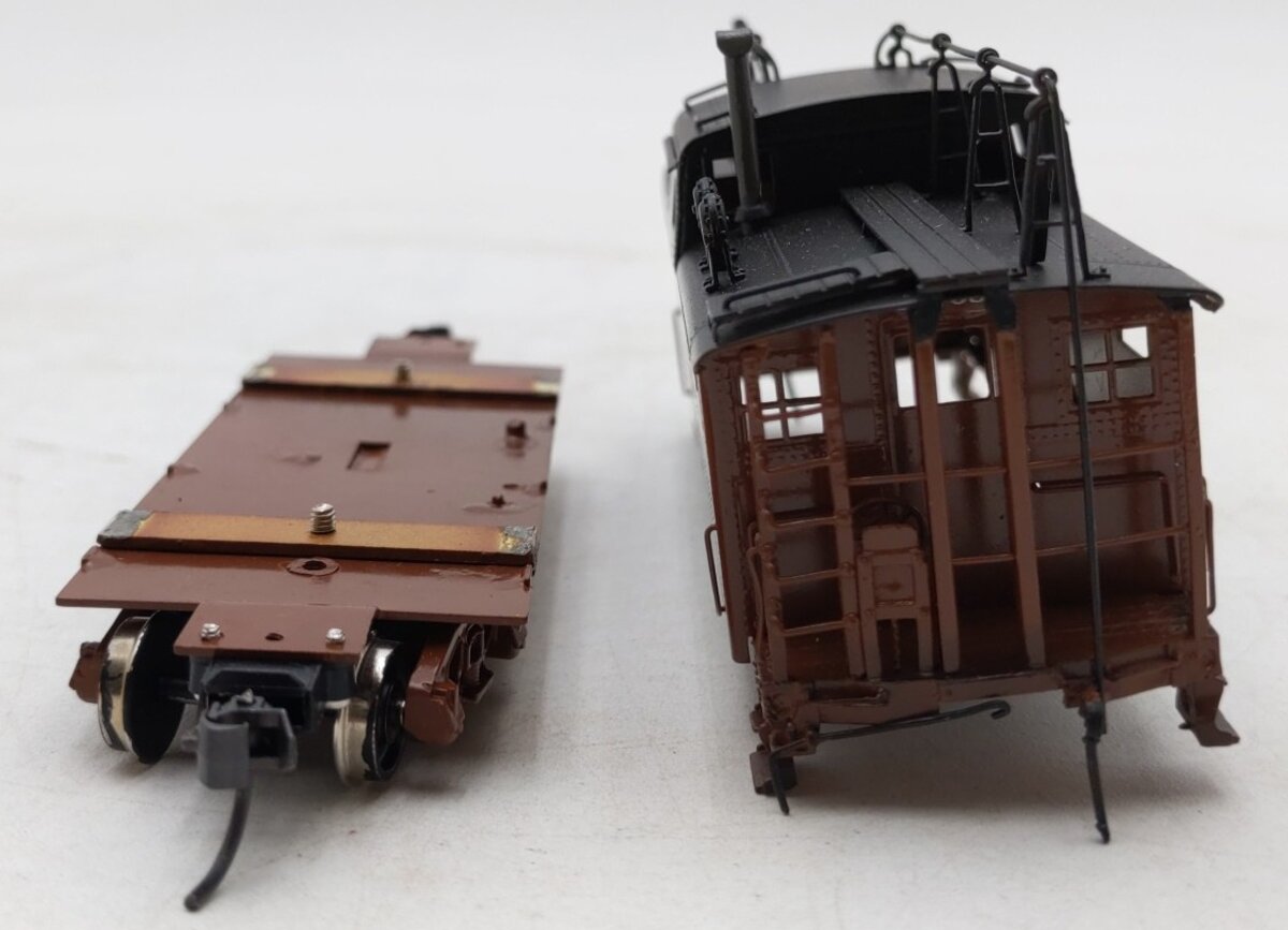 Sunset Models N5b BRASS HO Scale PRR N5b Steel Cabin Car with Antenna (Painted) VG/Box