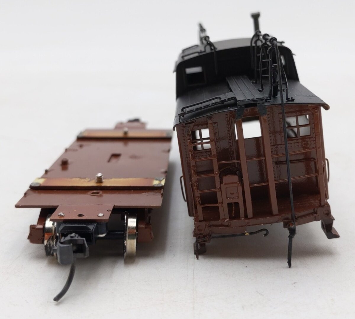 Sunset Models N5b BRASS HO Scale PRR N5b Steel Cabin Car with Antenna (Painted) VG/Box