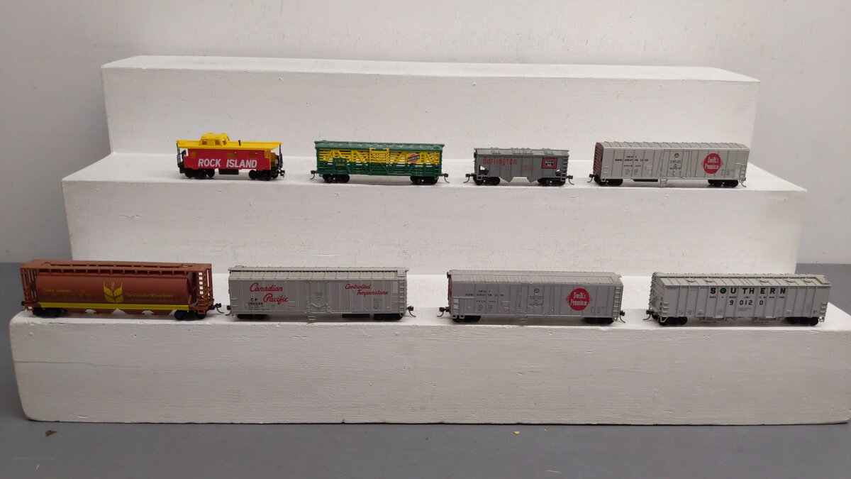 Athearn and Others HO Assorted Freight Cars 286048, 4244, 90120, 85124, 15040[8] VG