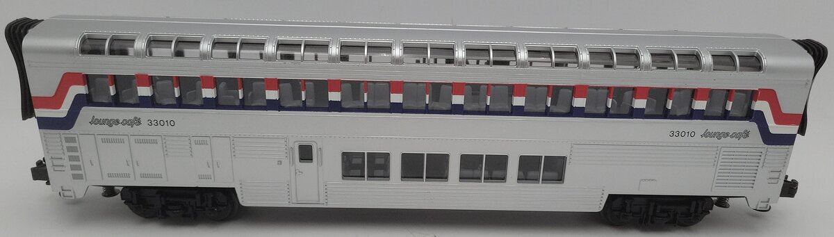 MTH O Amtrak Superliner Lounge Café Passenger Car #33010 EX