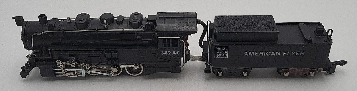 American Flyer 342AC S Nickel Plate Road 0-8-0 Die-Cast Steam Loco & Tender VG