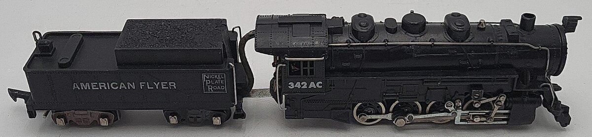 American Flyer 342AC S Nickel Plate Road 0-8-0 Die-Cast Steam Loco & Tender VG