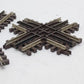 Atlas 6080/6081 O Gauge Custom Supreme Nickle Silver Crossing Track Sections [3] VG