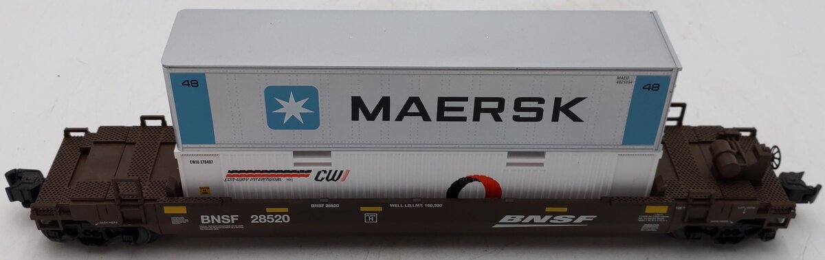 Lionel 10928520 O Burlington Northern Santa Fe Maxi Stack EX