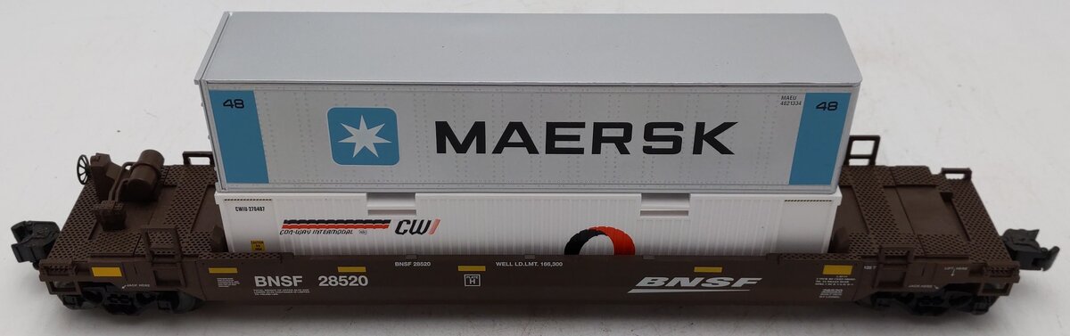 Lionel 10928520 O Burlington Northern Santa Fe Maxi Stack EX