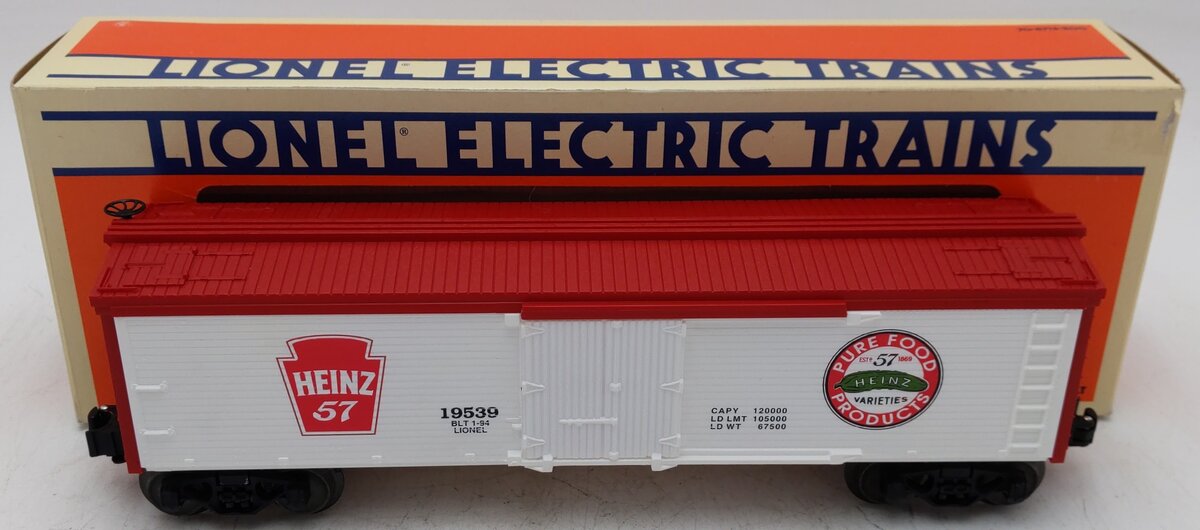 Lionel 6-19539 O Gauge Heinz Refrigerator Car #19539 EX/Box