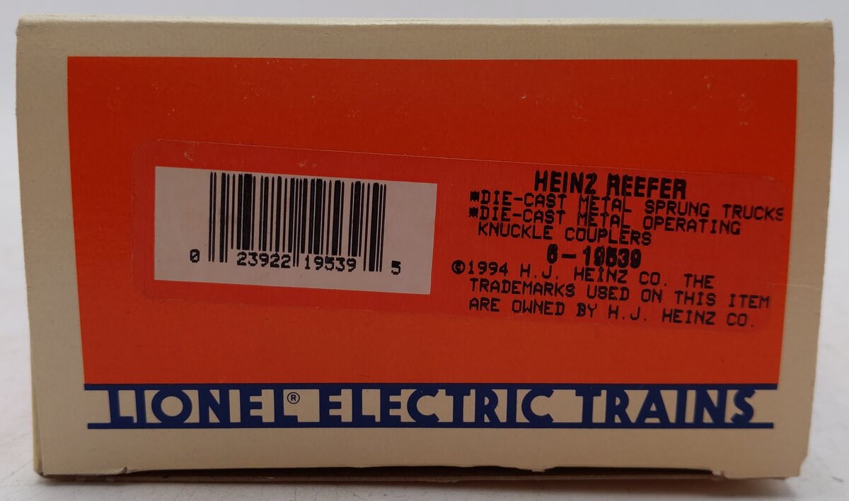 Lionel 6-19539 O Gauge Heinz Refrigerator Car #19539 EX/Box