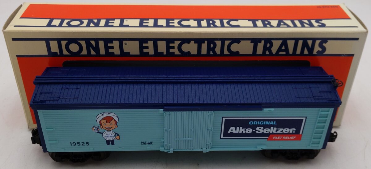 Lionel 6-19525 O Gauge Speedy Alka-Seltzer Billboard Reefer EX/Box