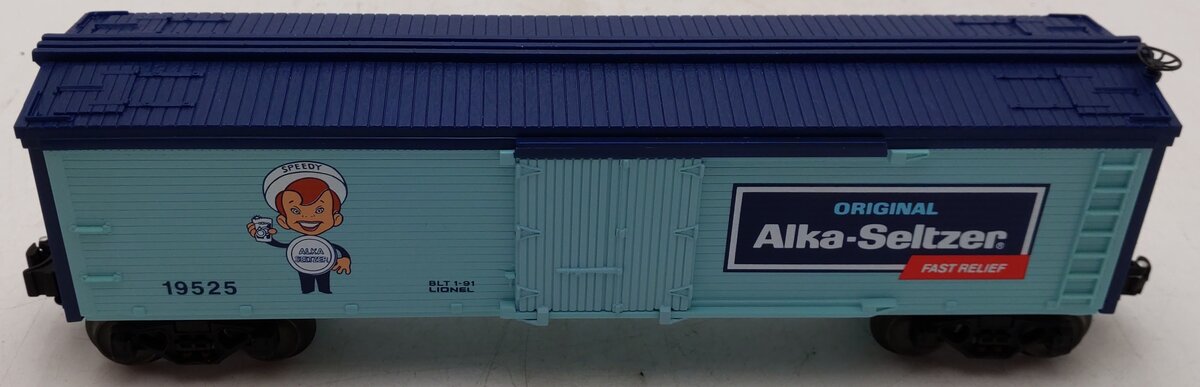Lionel 6-19525 O Gauge Speedy Alka-Seltzer Billboard Reefer EX/Box