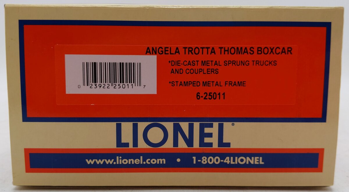 Lionel 6-25011 O Gauge Angela Trotta Thomas Boxcar EX/Box