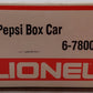 Lionel 6-7800 O Gauge Pepsi Boxcar EX/Box