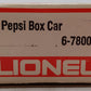 Lionel 6-7800 O Gauge Pepsi Boxcar EX/Box